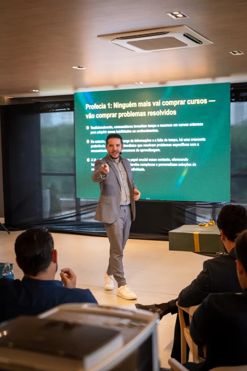 Leandro no evento Founders XP